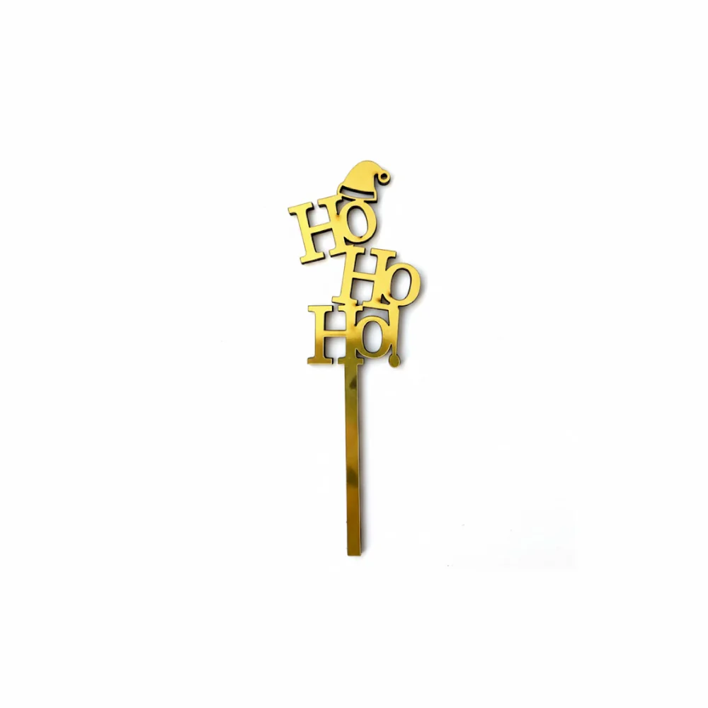 Mini Topper Madera Espejo Dorado HoHoho