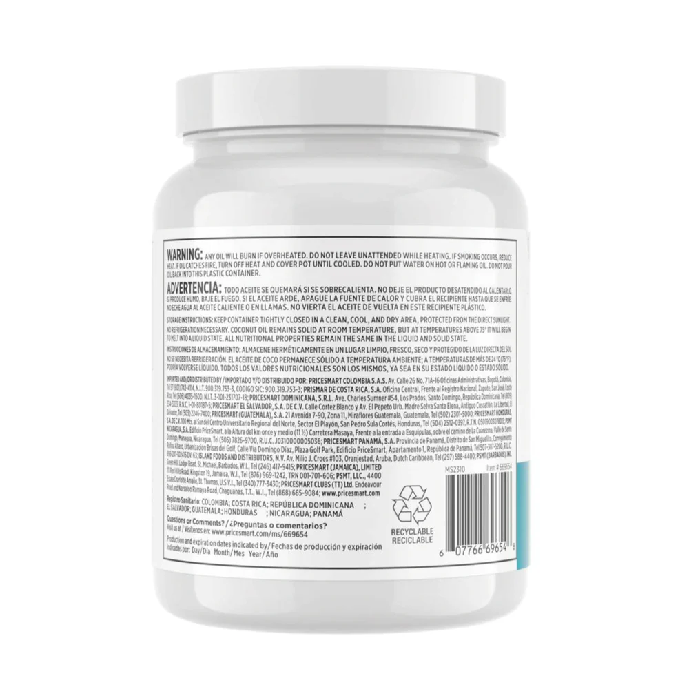 Aceite de Coco Orgánico Prensado en Frío Carrington Farms 1.6 Lt - Image 2