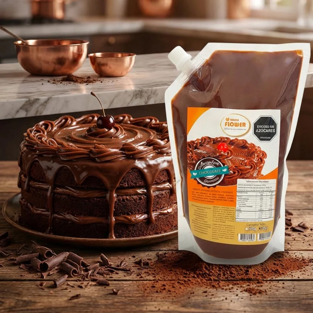 Arequipe con Sabor a Chocolate Dulces Flower 1 Kg - Image 2