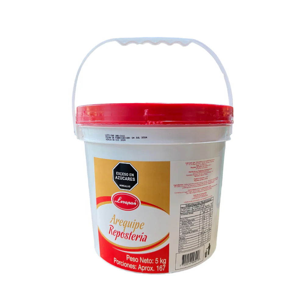 Arequipe Repostería x 5 Kg Levapan