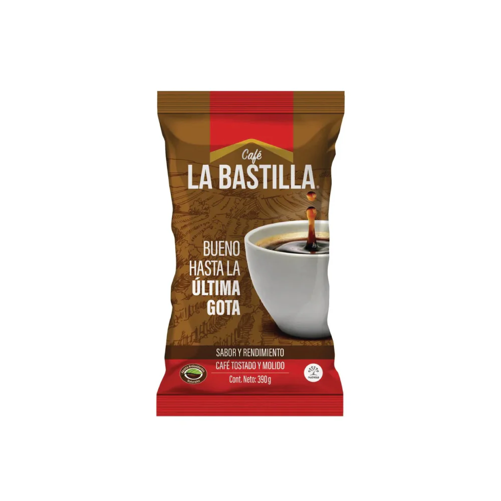 Café LA BASTILLA fuerte 390 gr.