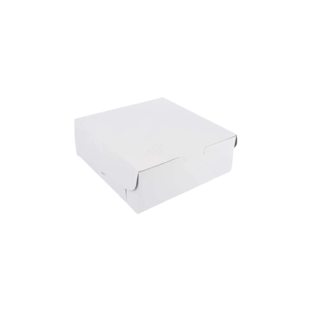 Caja de Cartón para Torta 25 x 25 x 10 Blanca/Kraft - Image 5