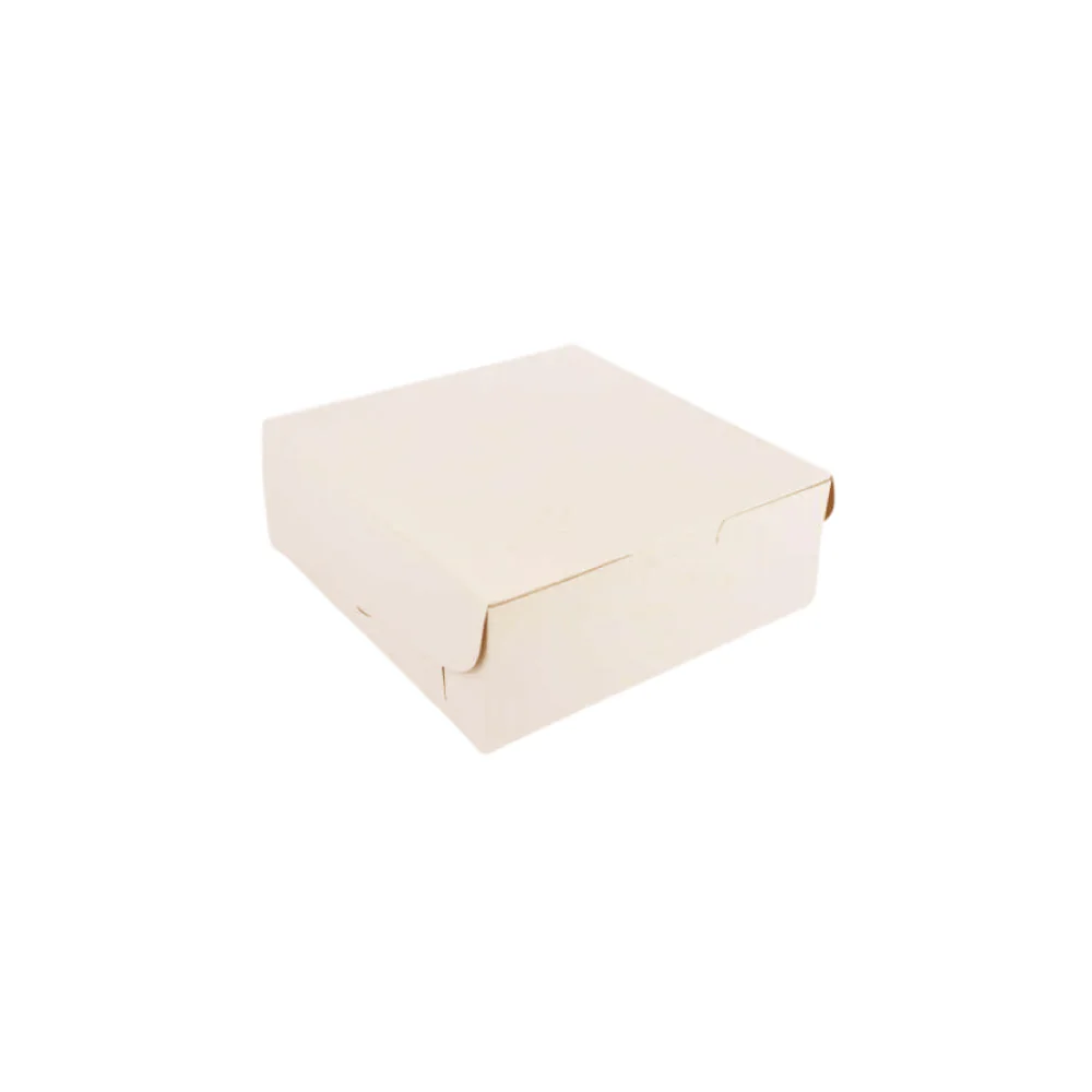 Caja de Cartón para Torta 25 x 25 x 10 Blanca/Kraft - Image 8