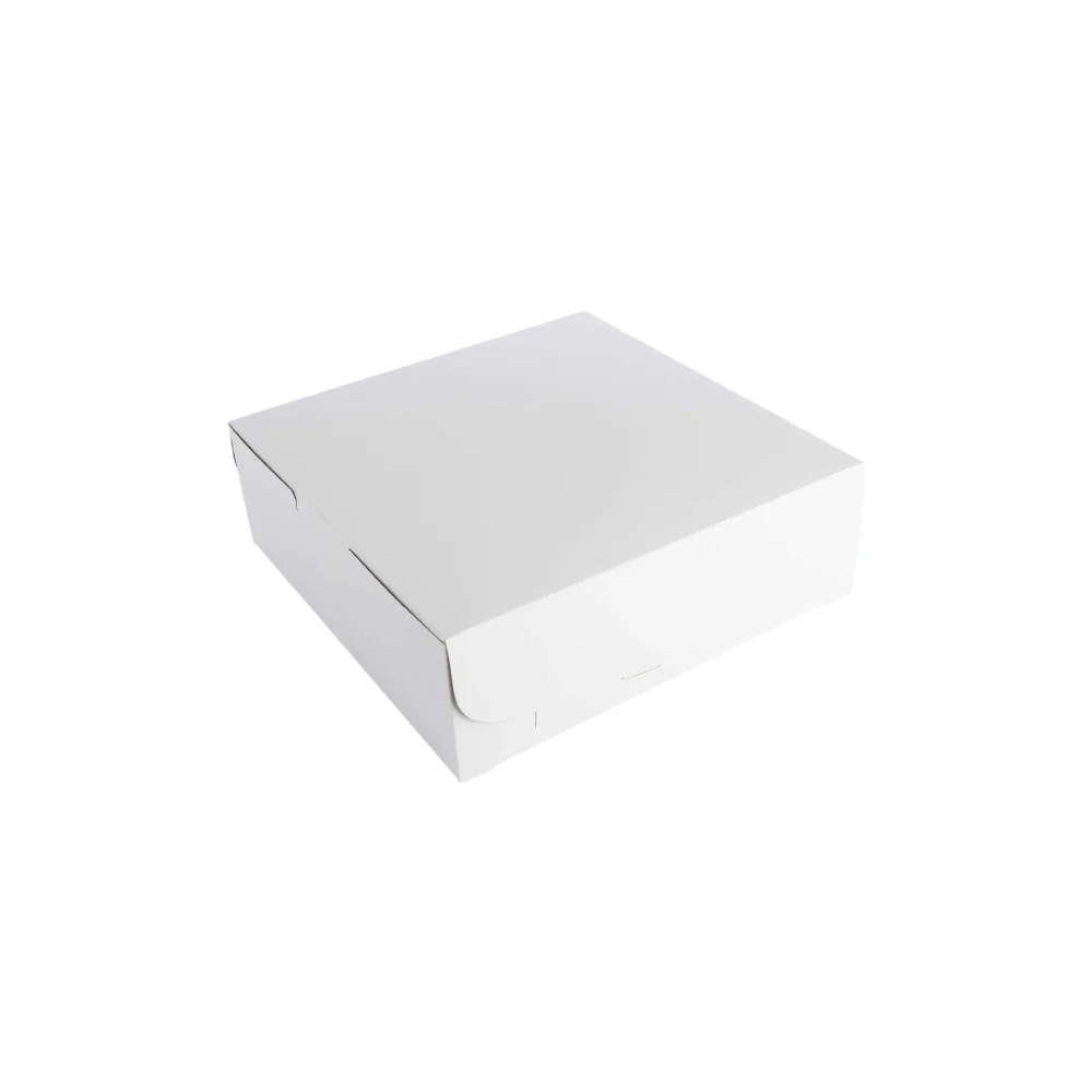 Caja de Cartón para Torta 30 x 30 x 10 cm Blanca/Kraft - Image 4