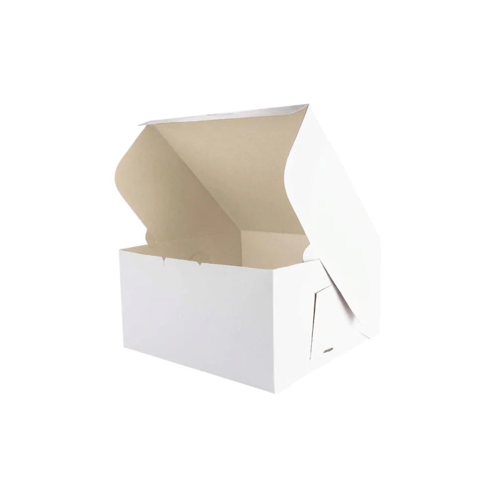 Caja de Cartón Torta 30 X 30 X 16 Blanca - Image 4