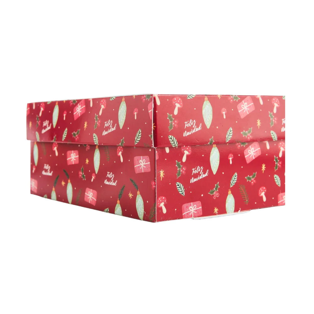 Caja Navidad Base y Tapa 24 cm x 16 cm x 8 cm - Image 3