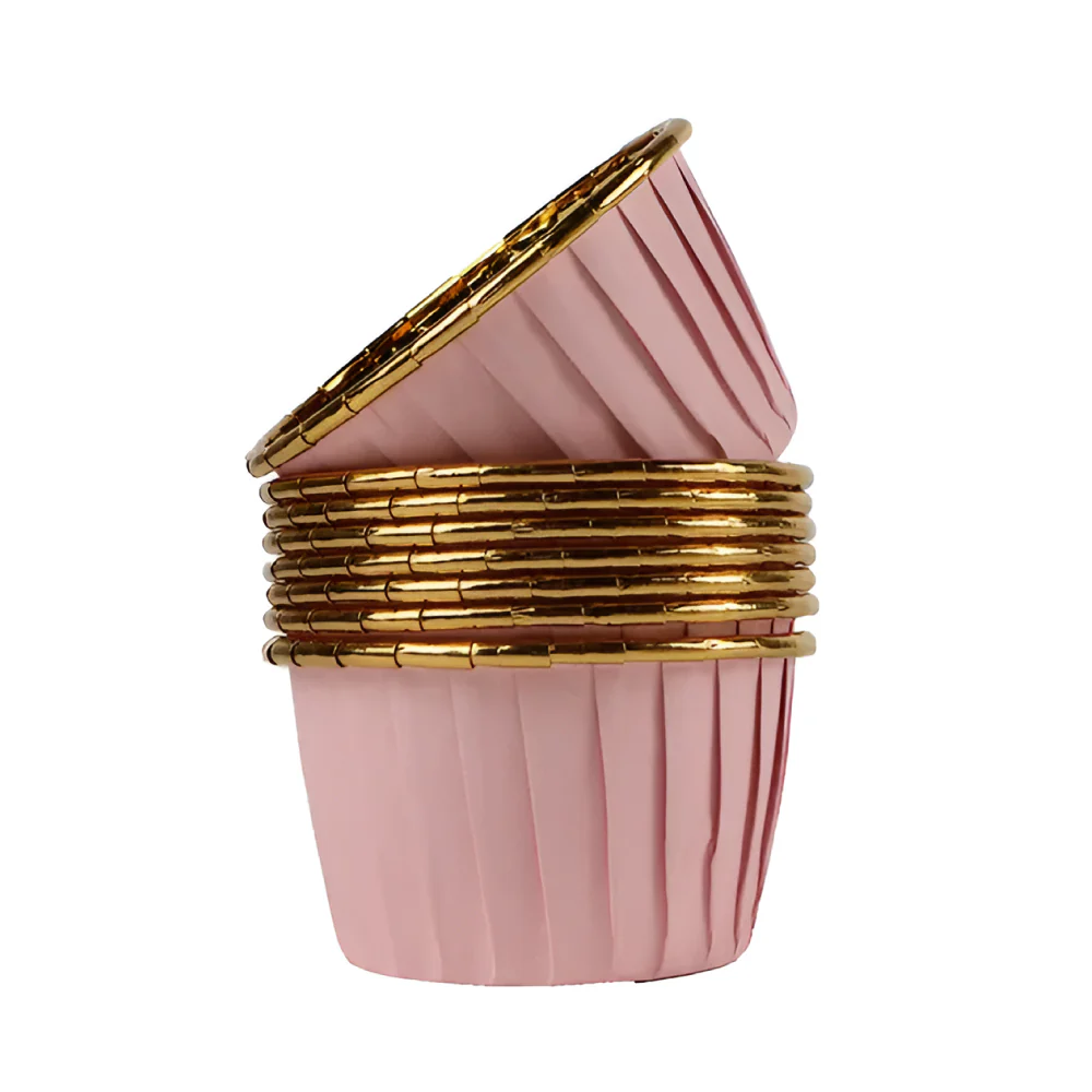 Capacillo Doble Color Rosado y Dorado N°5 25 Unds. - Image 3