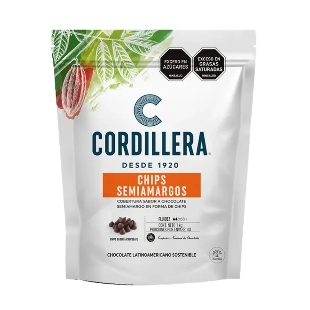 Chips Chocolate Negro Semiamargo Cordillera x 1 Kg - Image 3