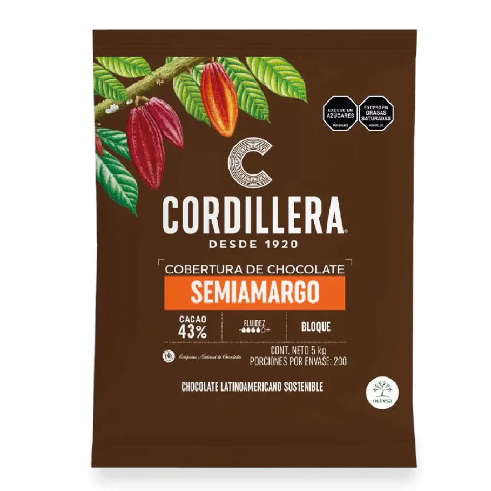 Chocolate Real 43% Cordillera X 5 Kg