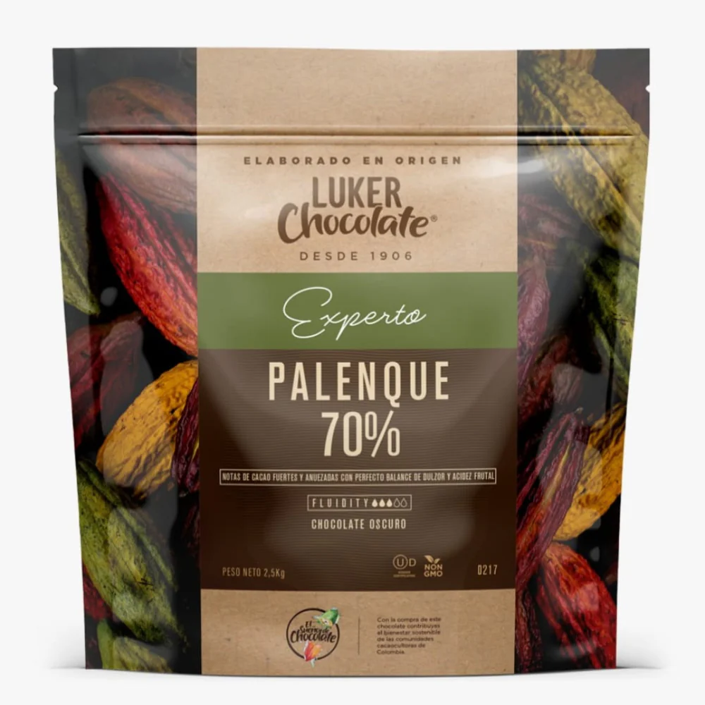 Chocolate Real Palenque al 70% X 2.5 Kg Luker