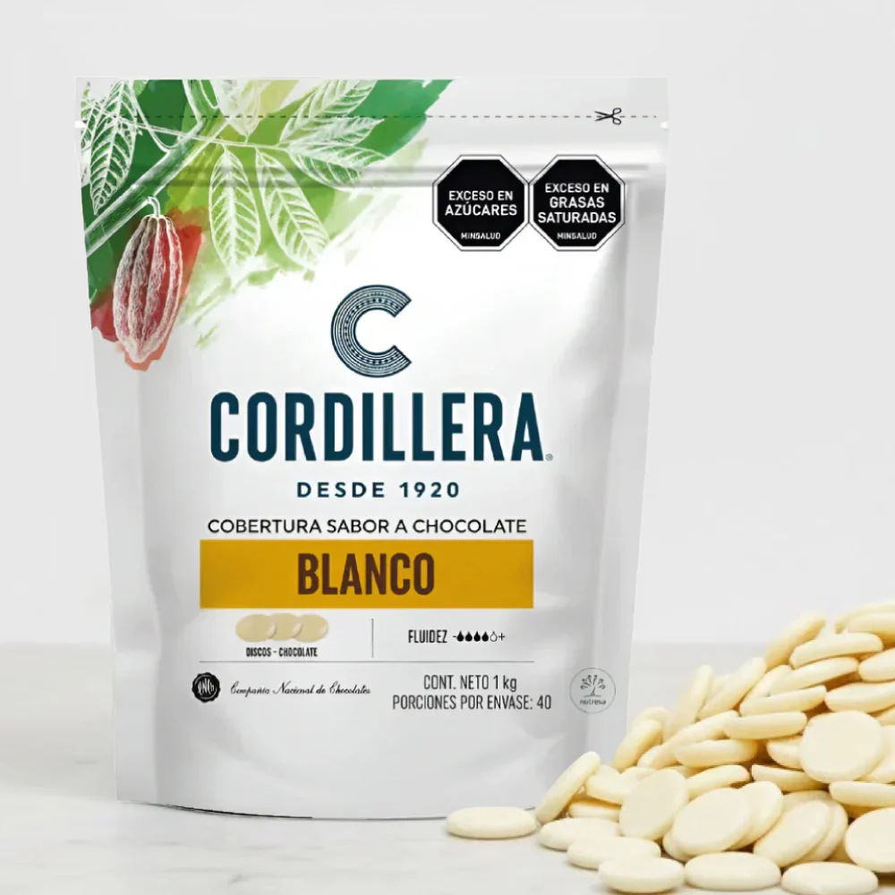 Cobertura Cordillera Chocolate Blanca X 1000 Gr