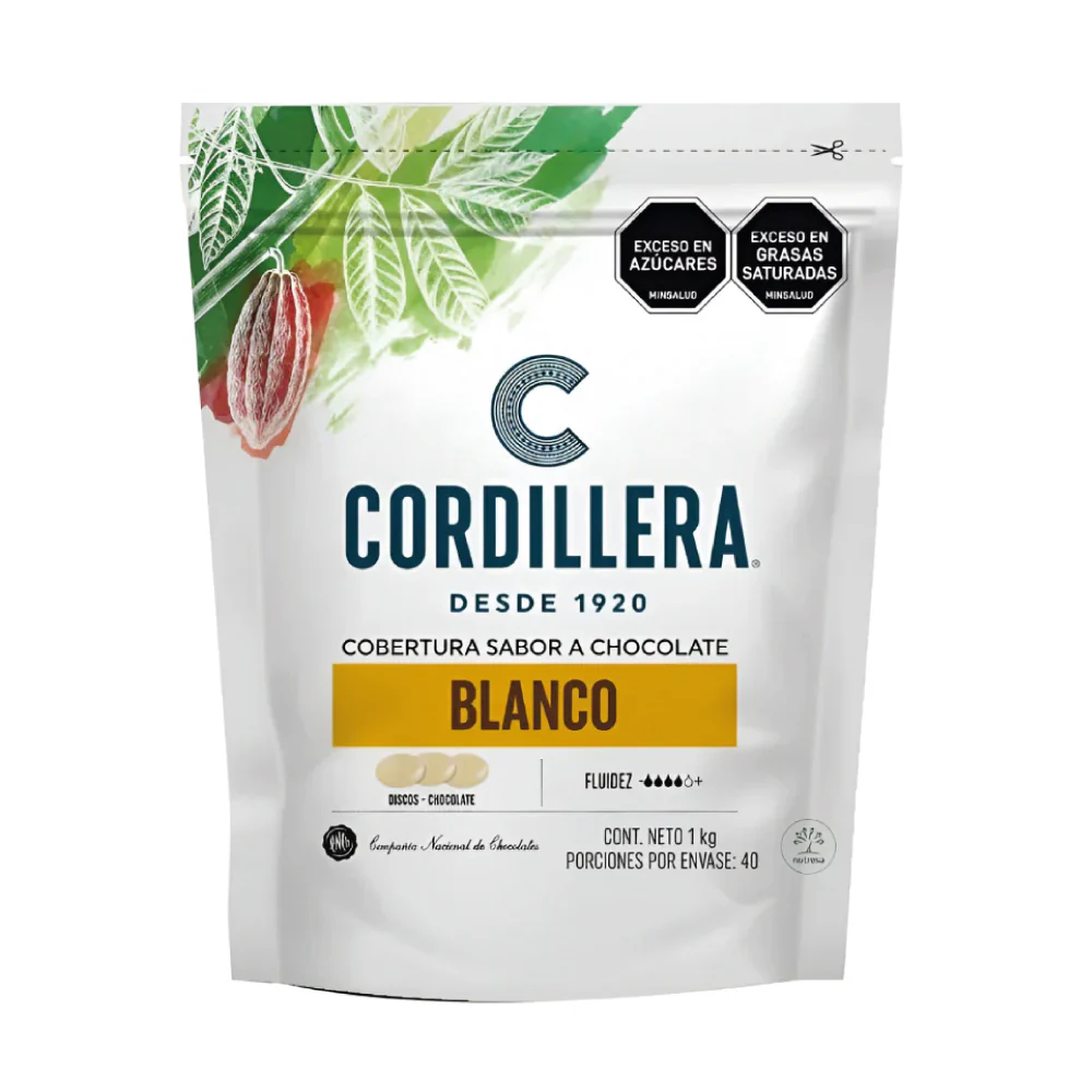 Cobertura Cordillera Chocolate Blanca X 1000 Gr - Image 2