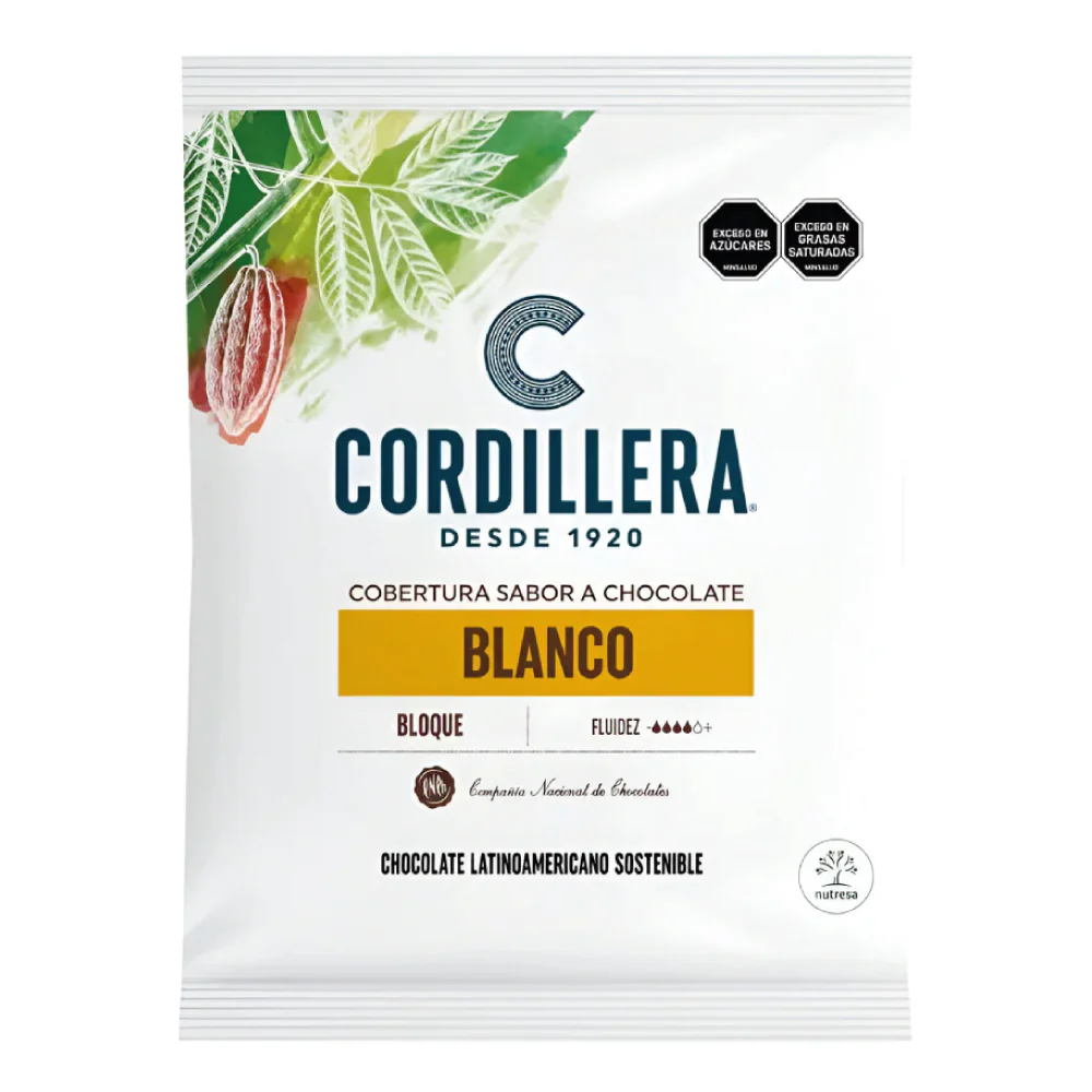 Cobertura Cordillera Chocolate Blanco Bloque X 5 Kg