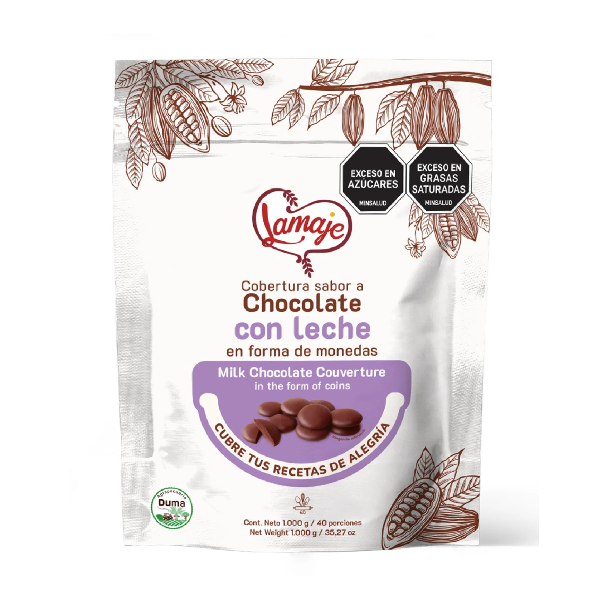 Cobertura Chocolate con Leche Kg Lamaje