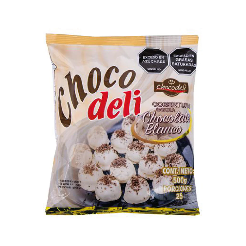 Cobertura de Chocolate Blanco x 500 Gr Chocodeli