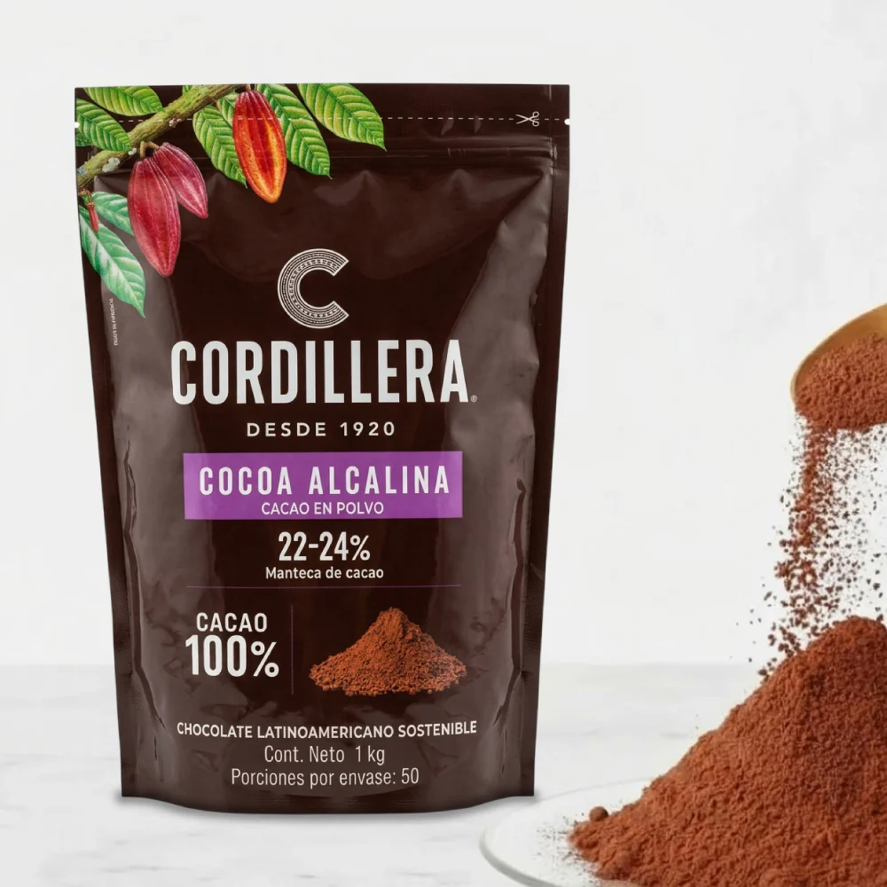 Cocoa Alcalina Cordillera 22 - 24% 1 Kg