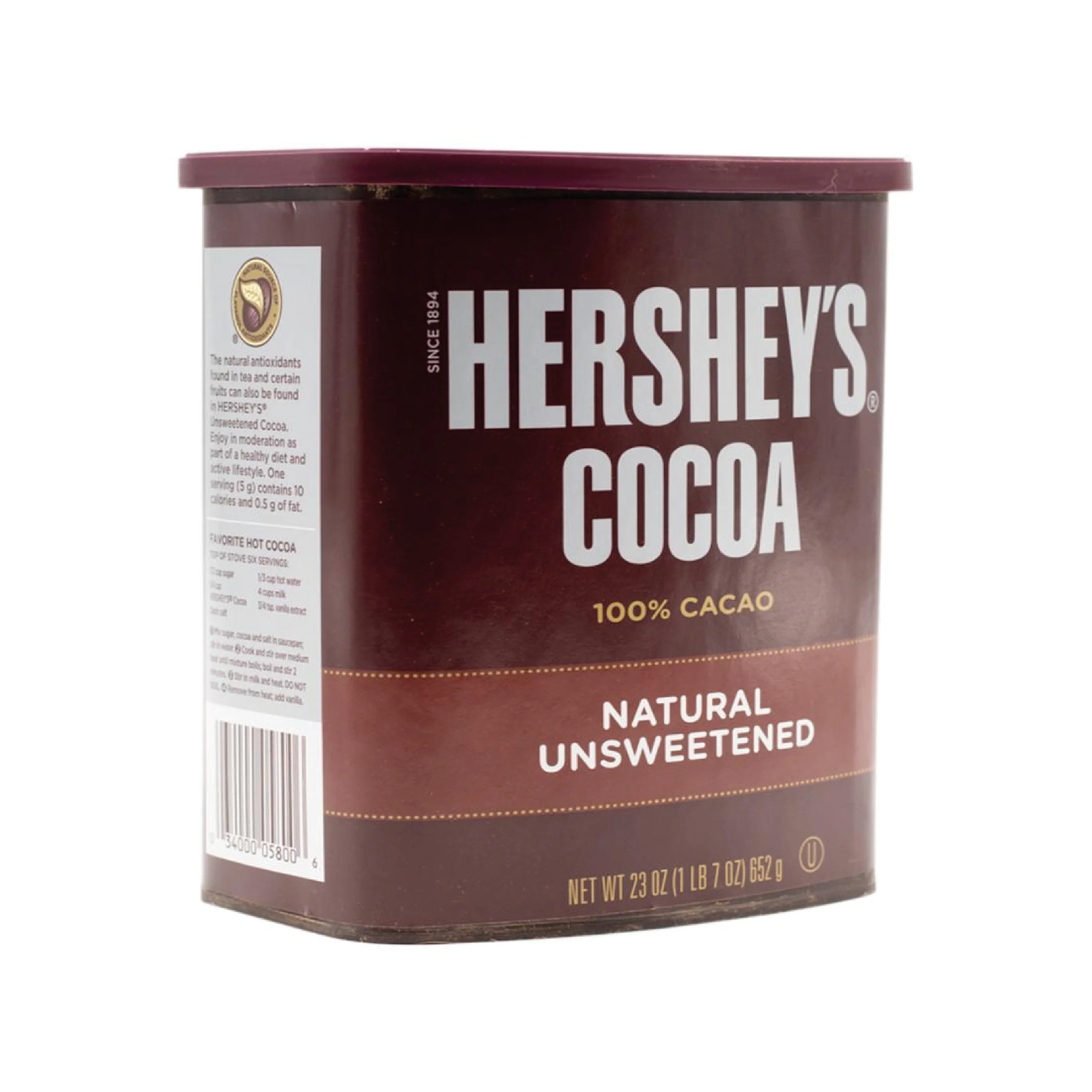 Cocoa Natural Sin Azúcar 100% Cacao 652 Gr Hershey's - Image 2