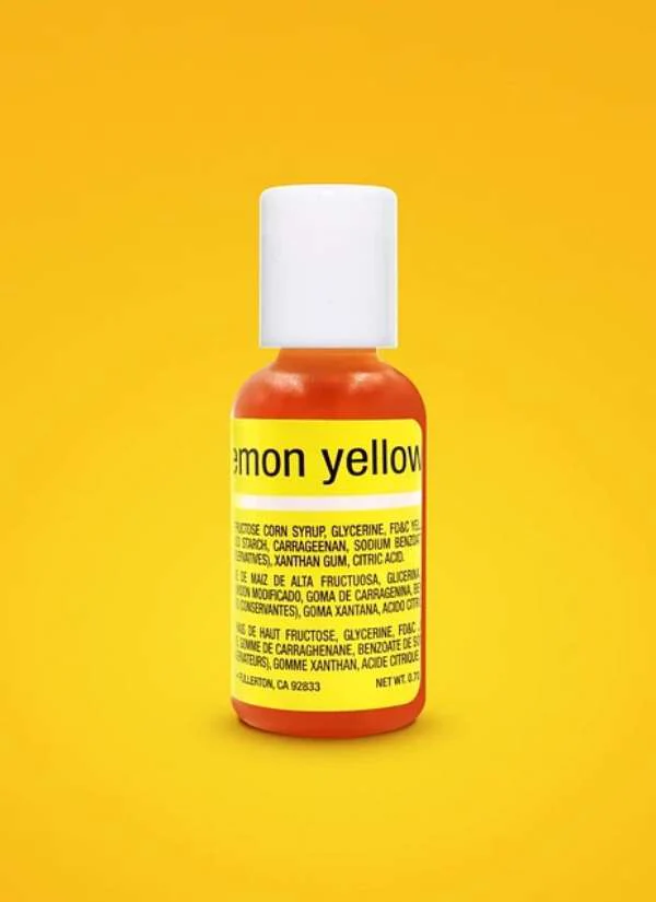 Colorante en Gel Lemon Yellow/Amarillo Limón x 20 Ml Chefmaster