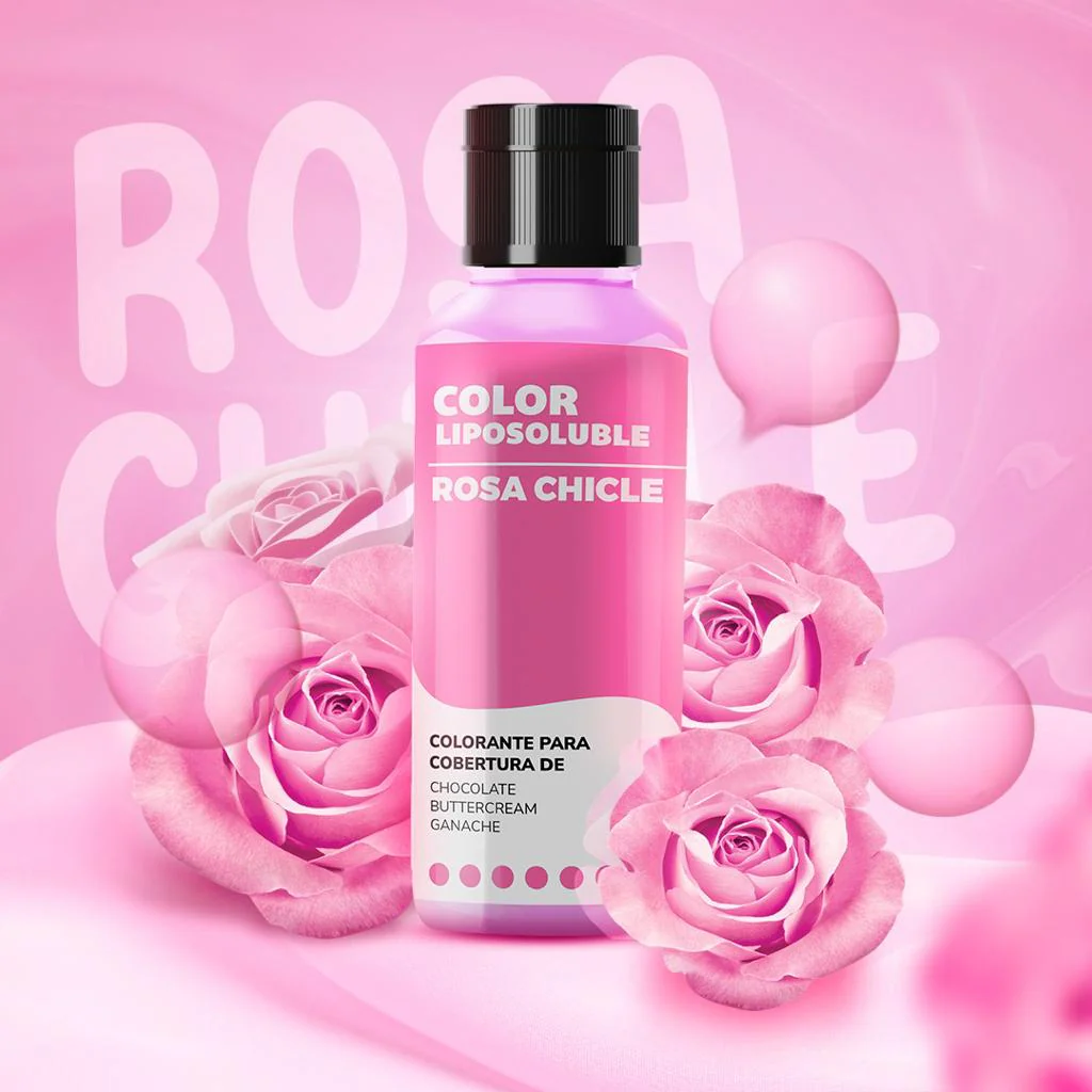 Colorante para Chocolate Rosa Chicle X 70 Gr La Chocolatera
