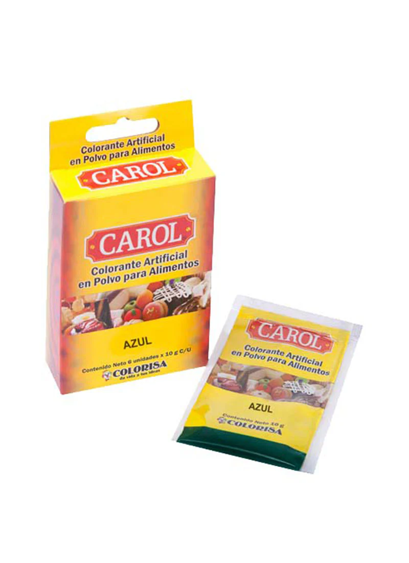 Colorante en Polvo Para Alimentos Azul x 10 Gr Carol - Image 2