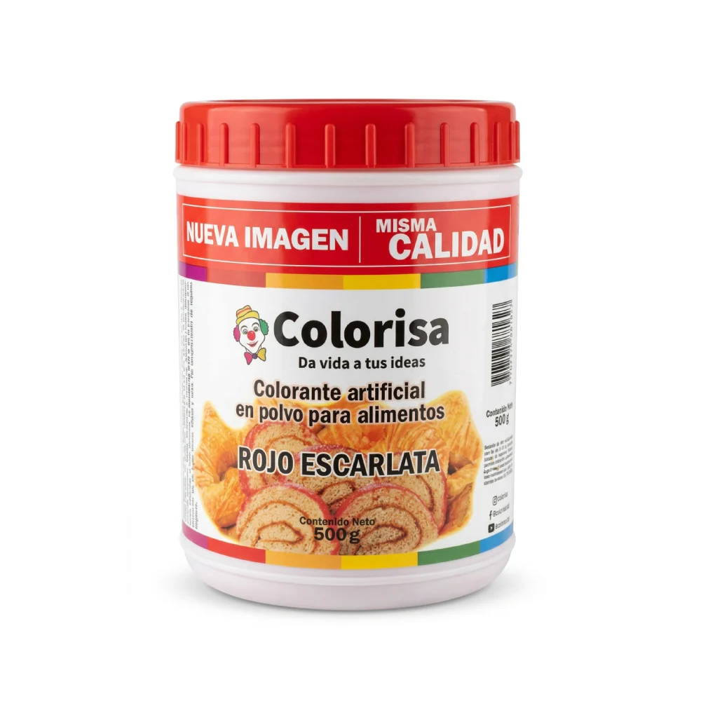 Colorante en Polvo Rojo Escarlata x 500 Gr Carol
