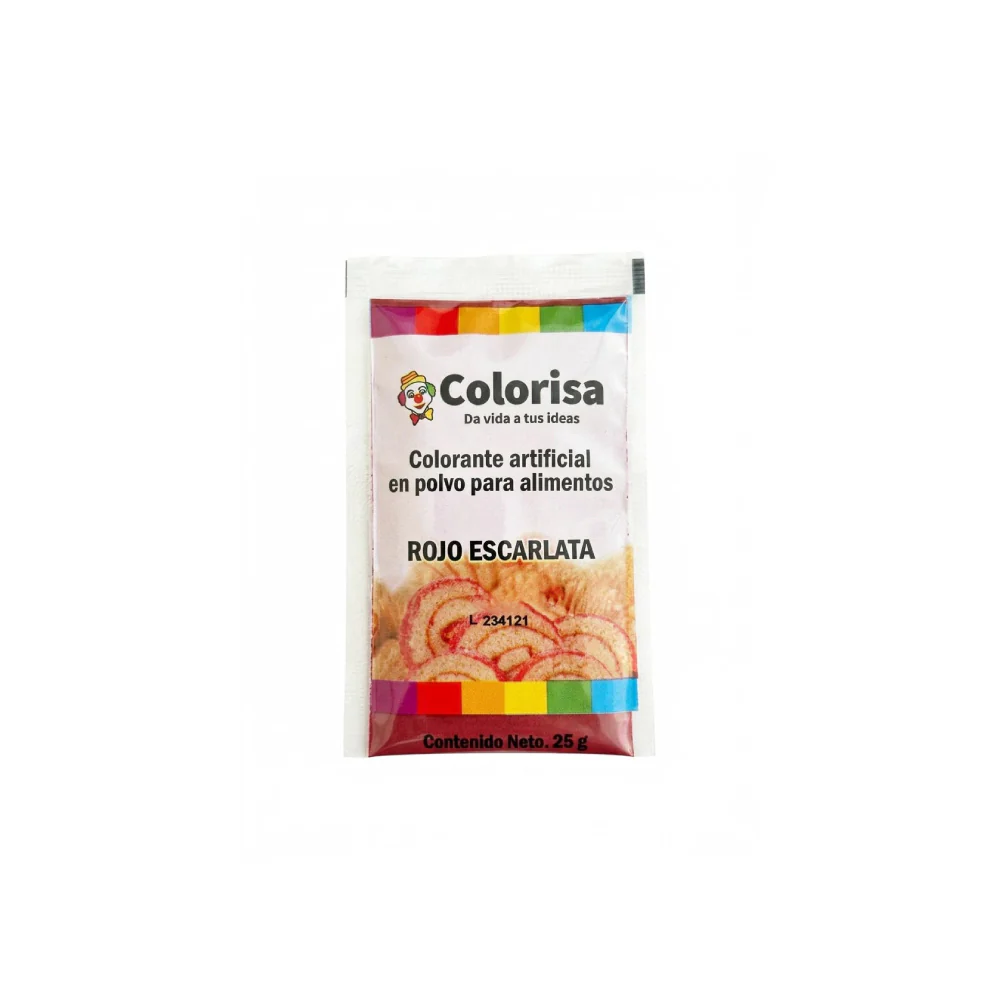 Colorante Rojo Escarlata Carol Colorisa 25 Gr