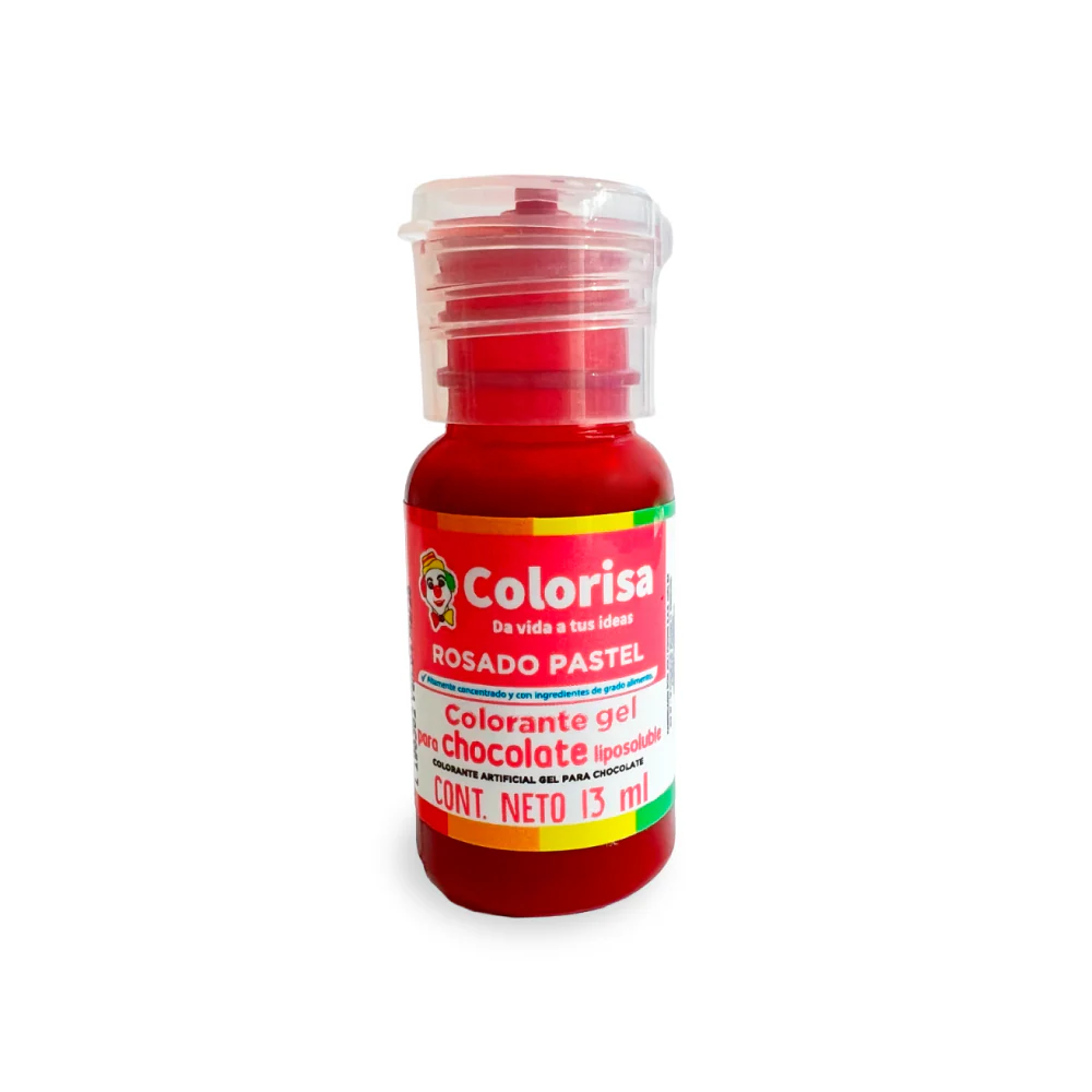 Colorante Rosado Pastel para Chocolate x 13 Ml Colorisa