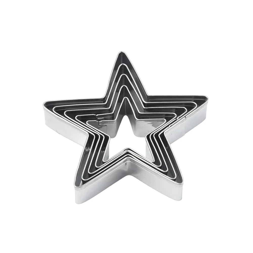 Cortador estrella acero 5 unidades