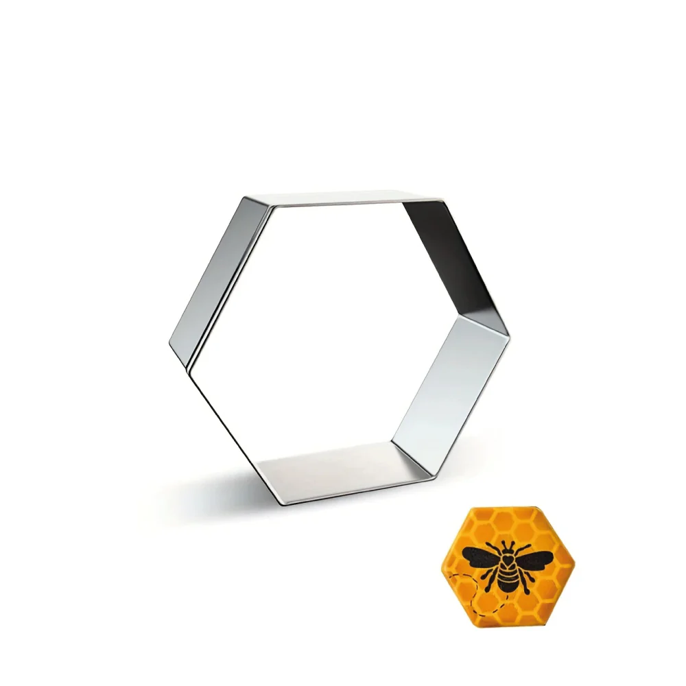 Cortador hexagonal pequeño acero 5 unidades - Image 4