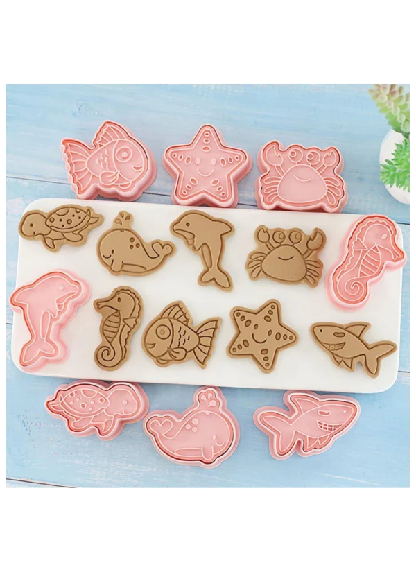 Cortador Push Print Animalitos X 8 Unds. - Image 2