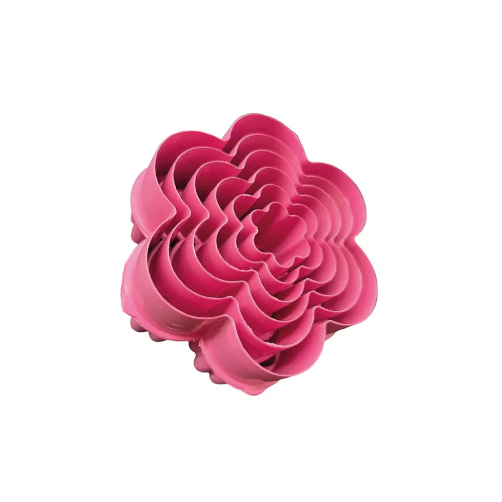 Cortadores Plástico Flor Doble Servicio X 6 Unds. - Image 2