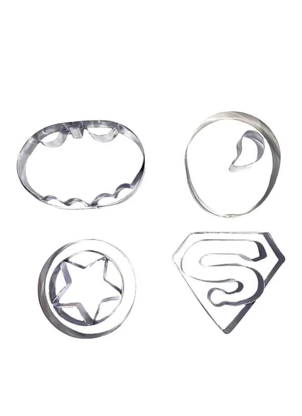 Cortadores Super Héroes Acero Inoxidable X 4 Unds.