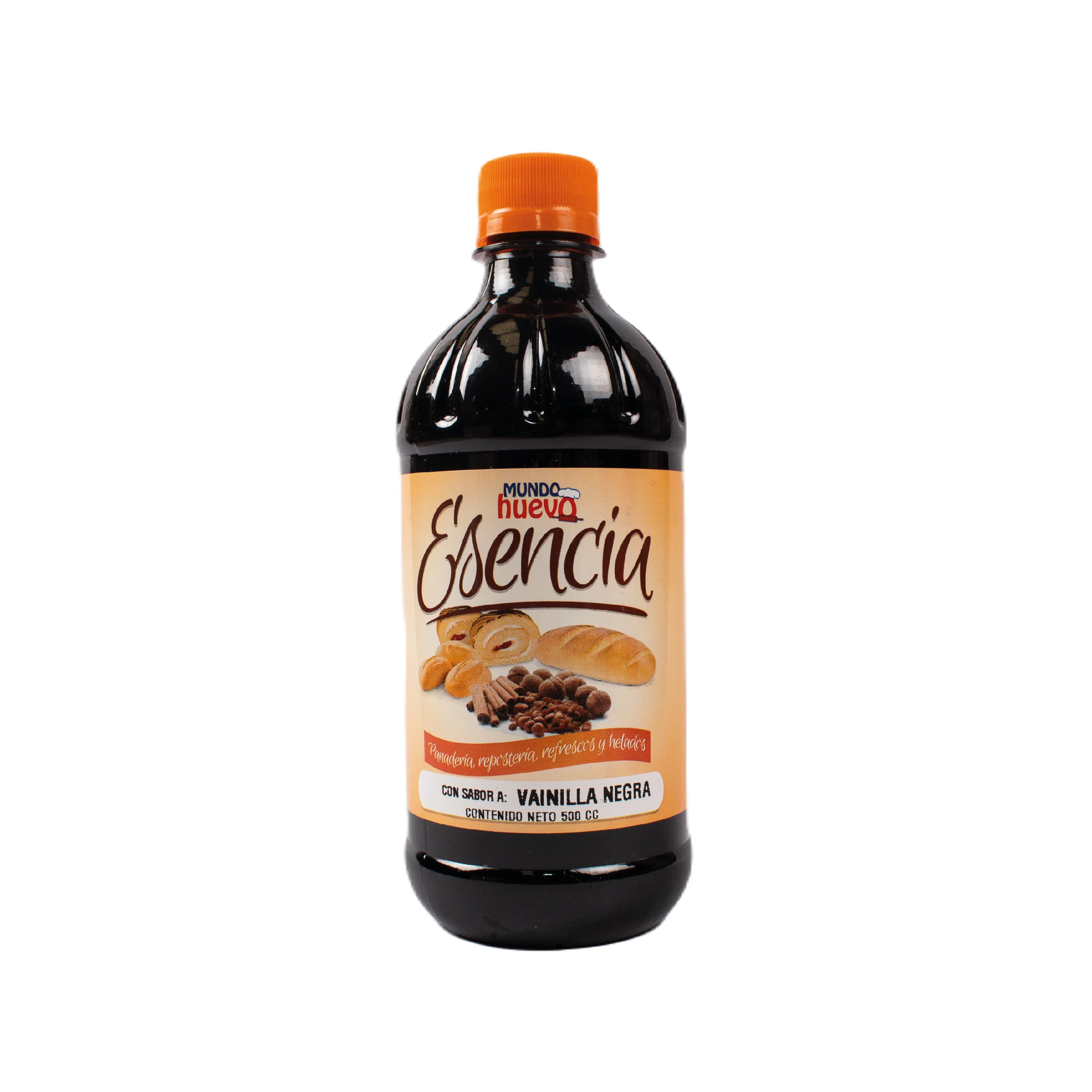 Esencia de Vainilla Negra Mundo Huevo x 500 Ml