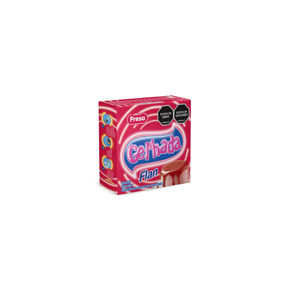 Flan Fresa Gel´hada 60 Gr - Image 2