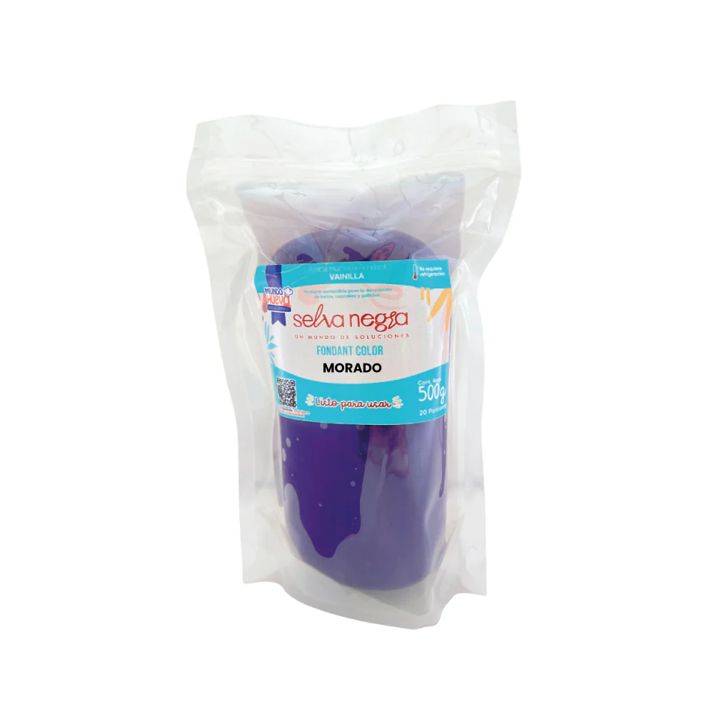 Fondant Morado Mundo Huevo x 500 Gr