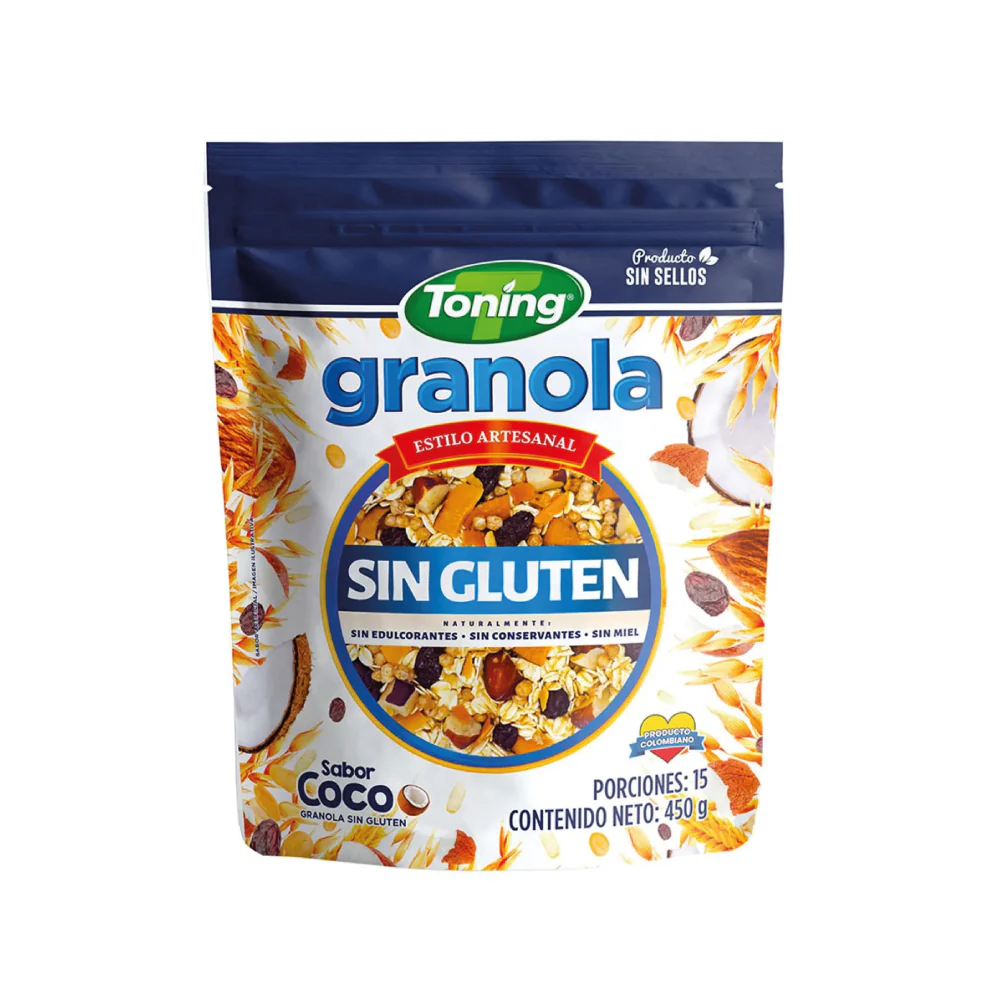 Granola coco sin gluten TONING 450 gr.