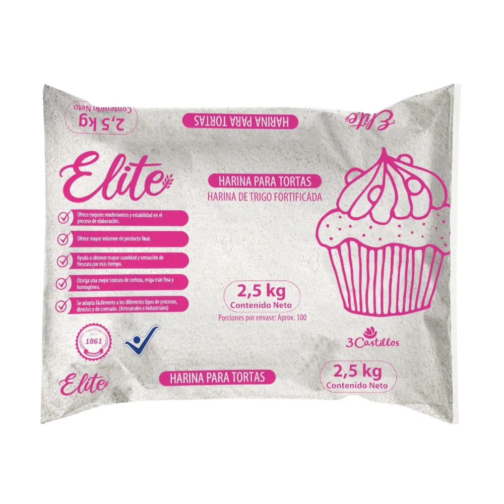 Harina de Trigo Elite Torta x 2.5 Kg 3 Castillos