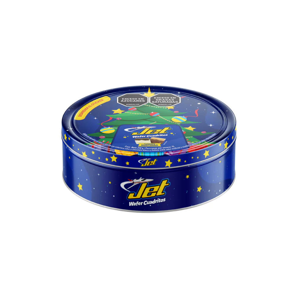 Jet Wafer Cuadritos lata 14 gr. 15 Unds.