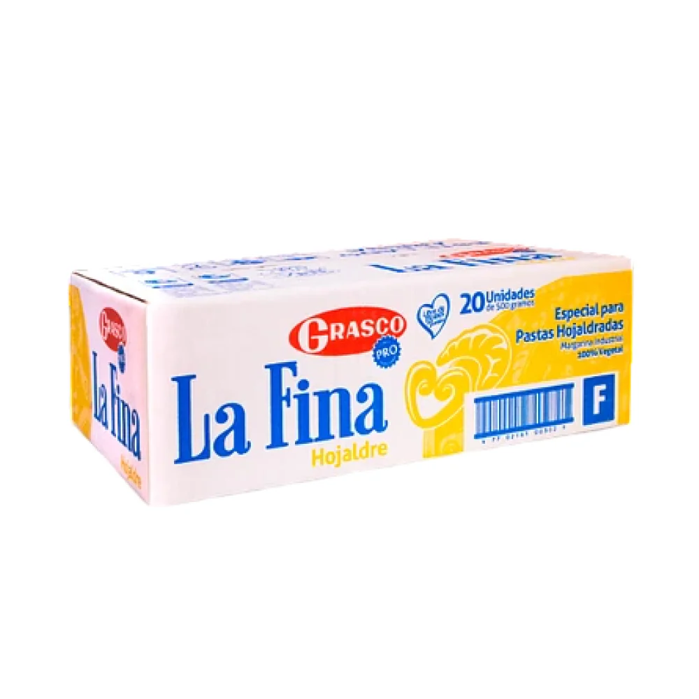 La Fina Hojaldre Caja 20 libras GRASCO
