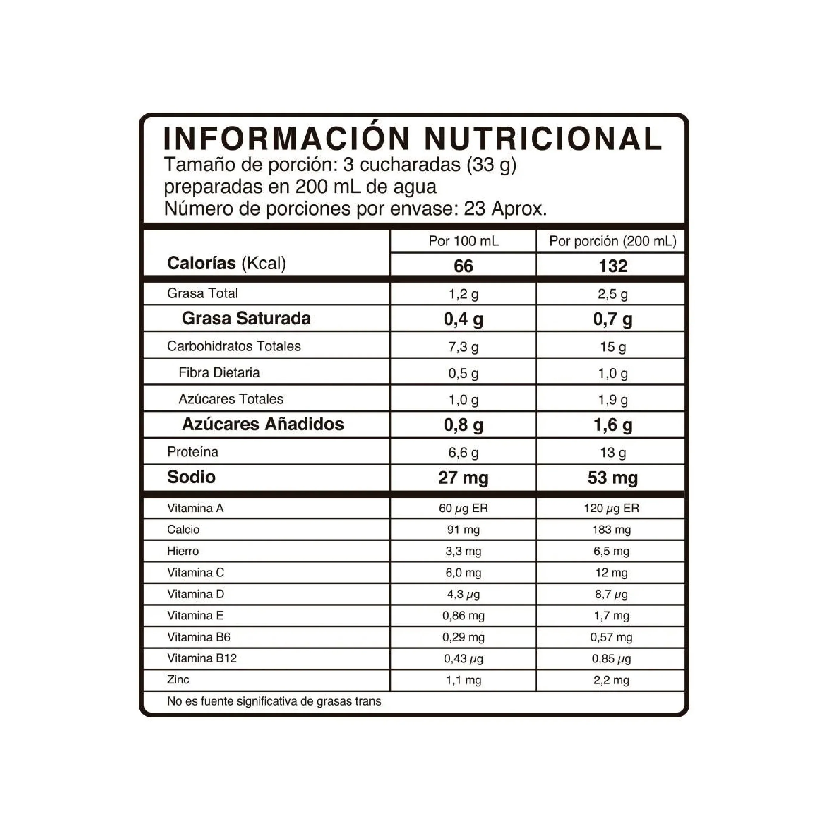 Leche de Soya Natural Toning 750 gr. - Image 2