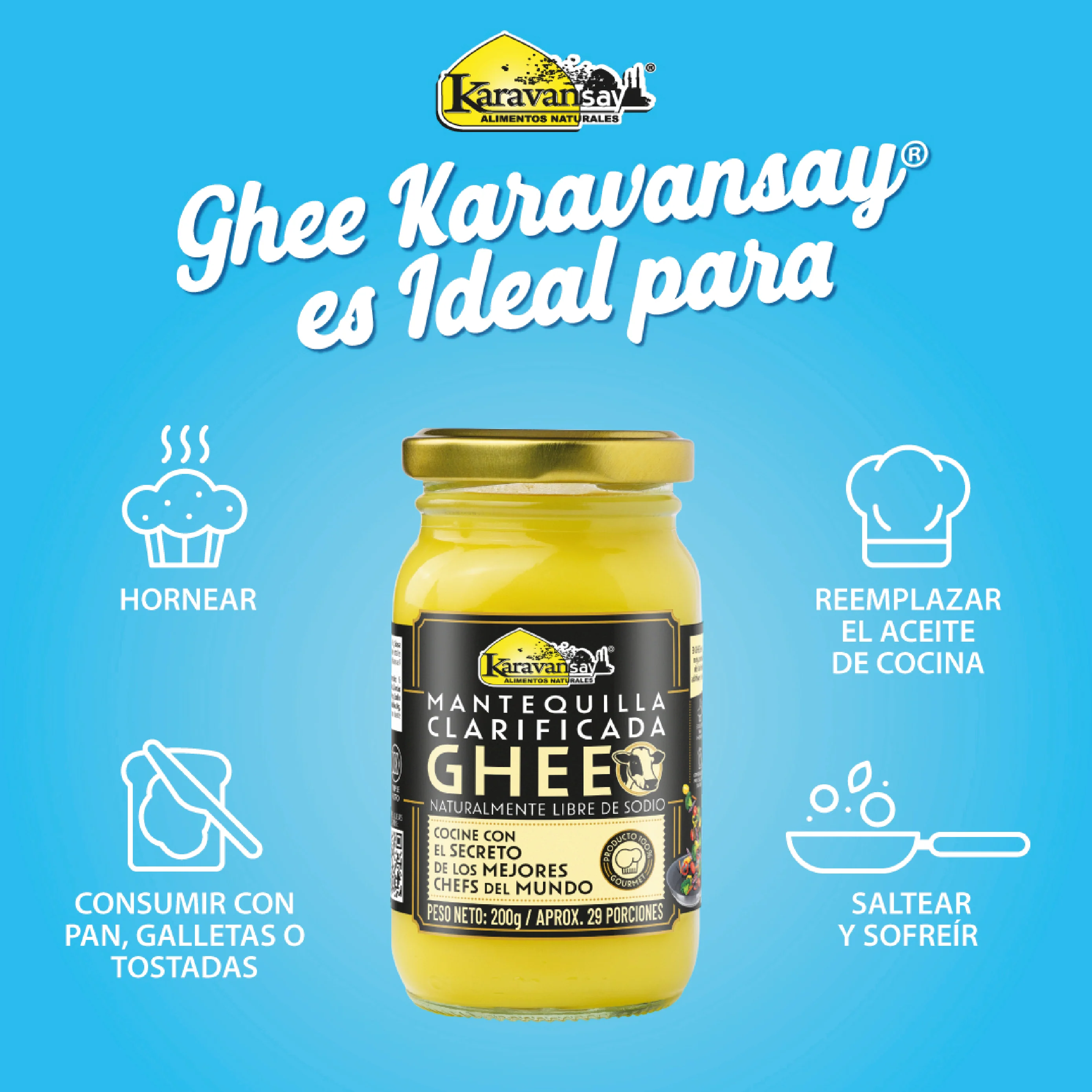 Mantequilla Clarificada GHEE 200 gr. Karavansay - Image 5
