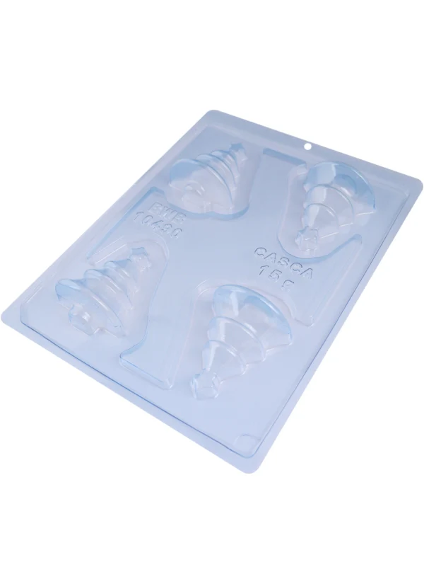 Molde de Acetato Arbol Navidad Estrella 3D 3 Partes X 4 Cavidades BWB - Image 2