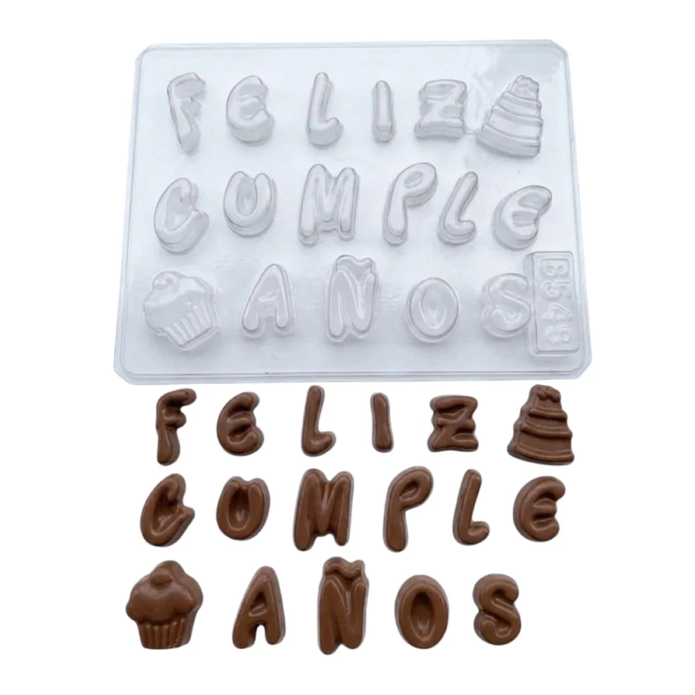 Molde de Acetato Feliz Cumpleaños