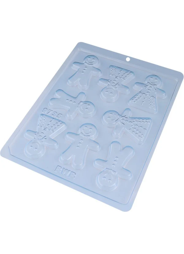 Molde de Acetato Muñeco Galleta Navidad X 8 Cavidades BWB - Image 2
