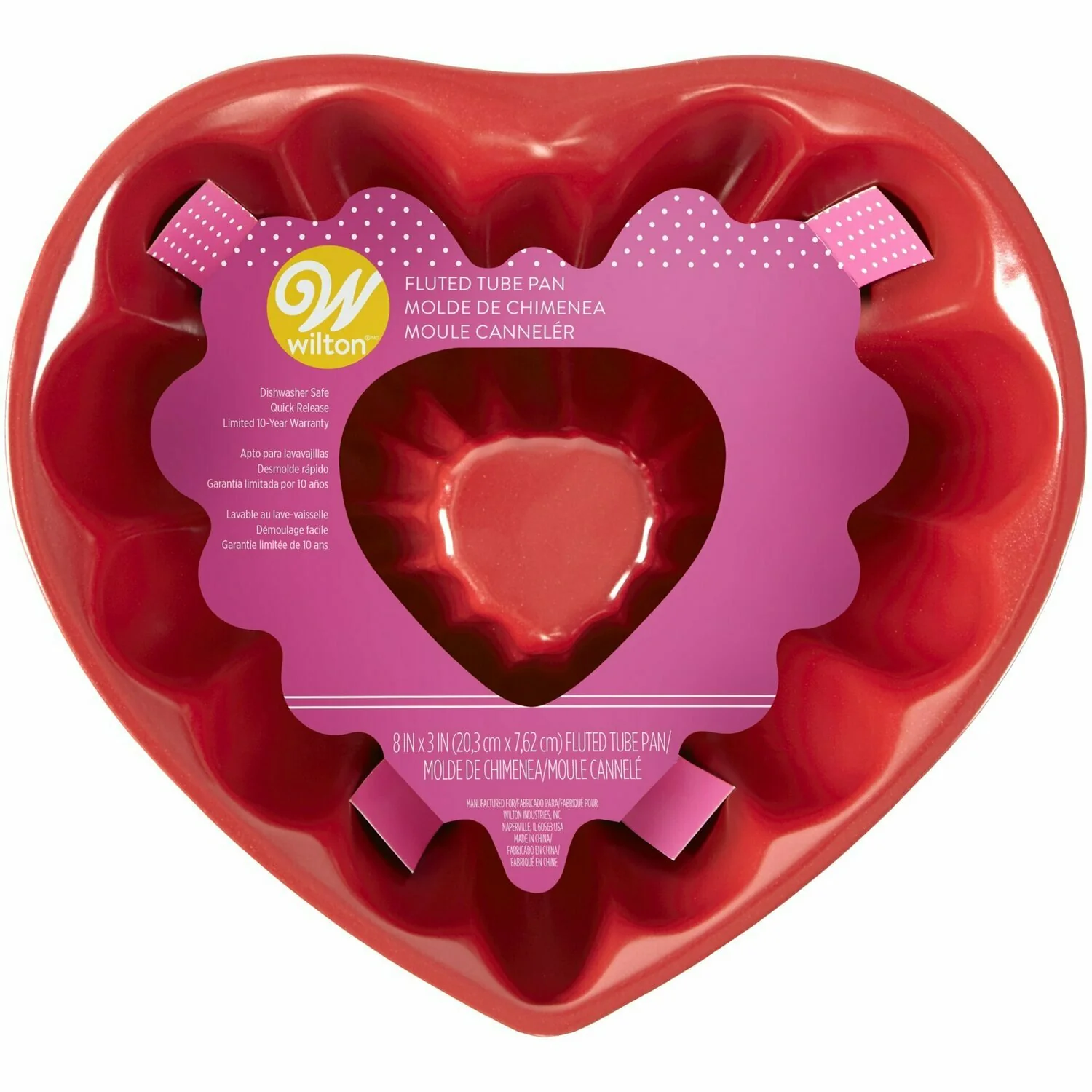 Molde Corazón Acero Rojo X 20 Cm Wilton - Image 4