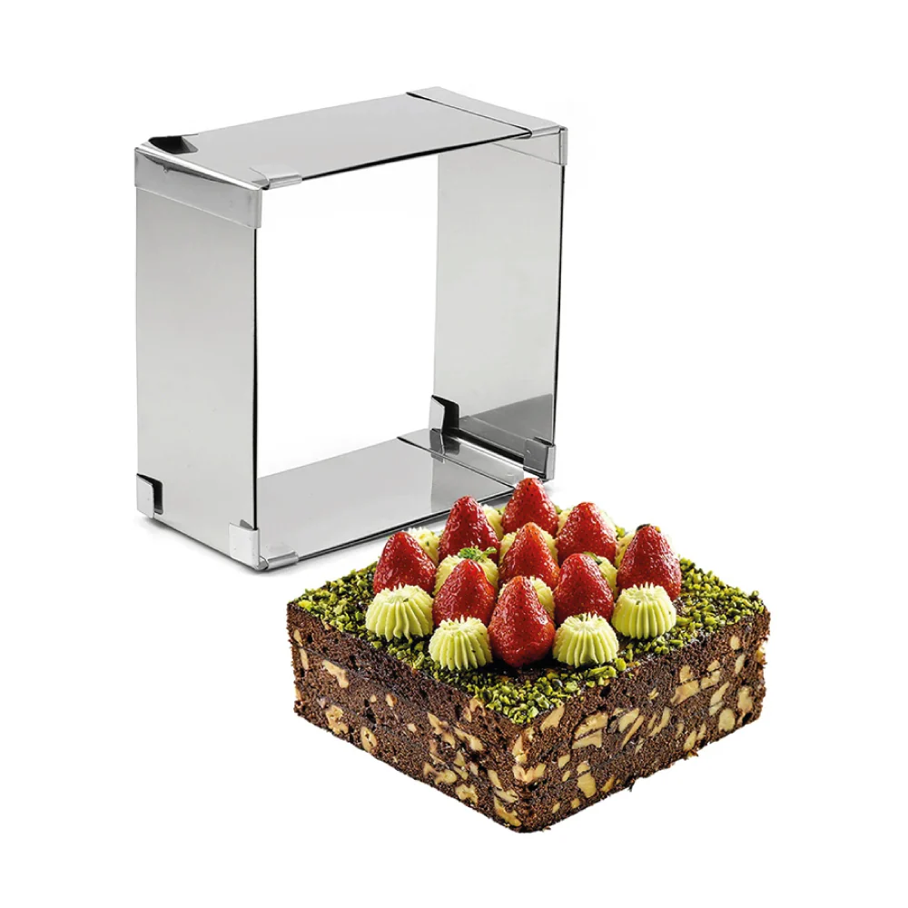 Molde Cuadrado o Rectangular Ajustable Acero Inoxidable