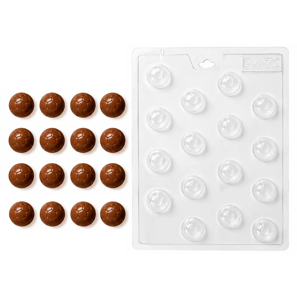 Molde de Acetato Balón de Fútbol 16 Cavidades