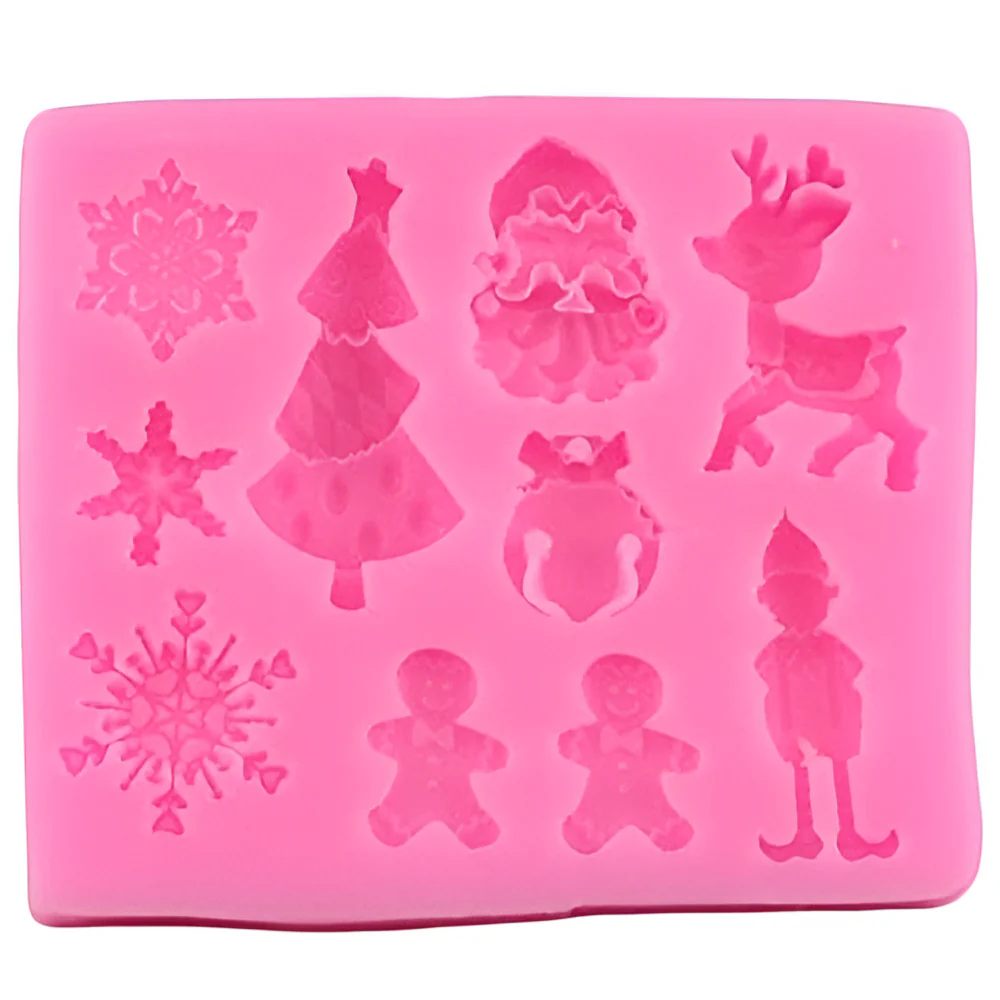 Molde de Silicona Navideño con Distintos Motivos - Image 2