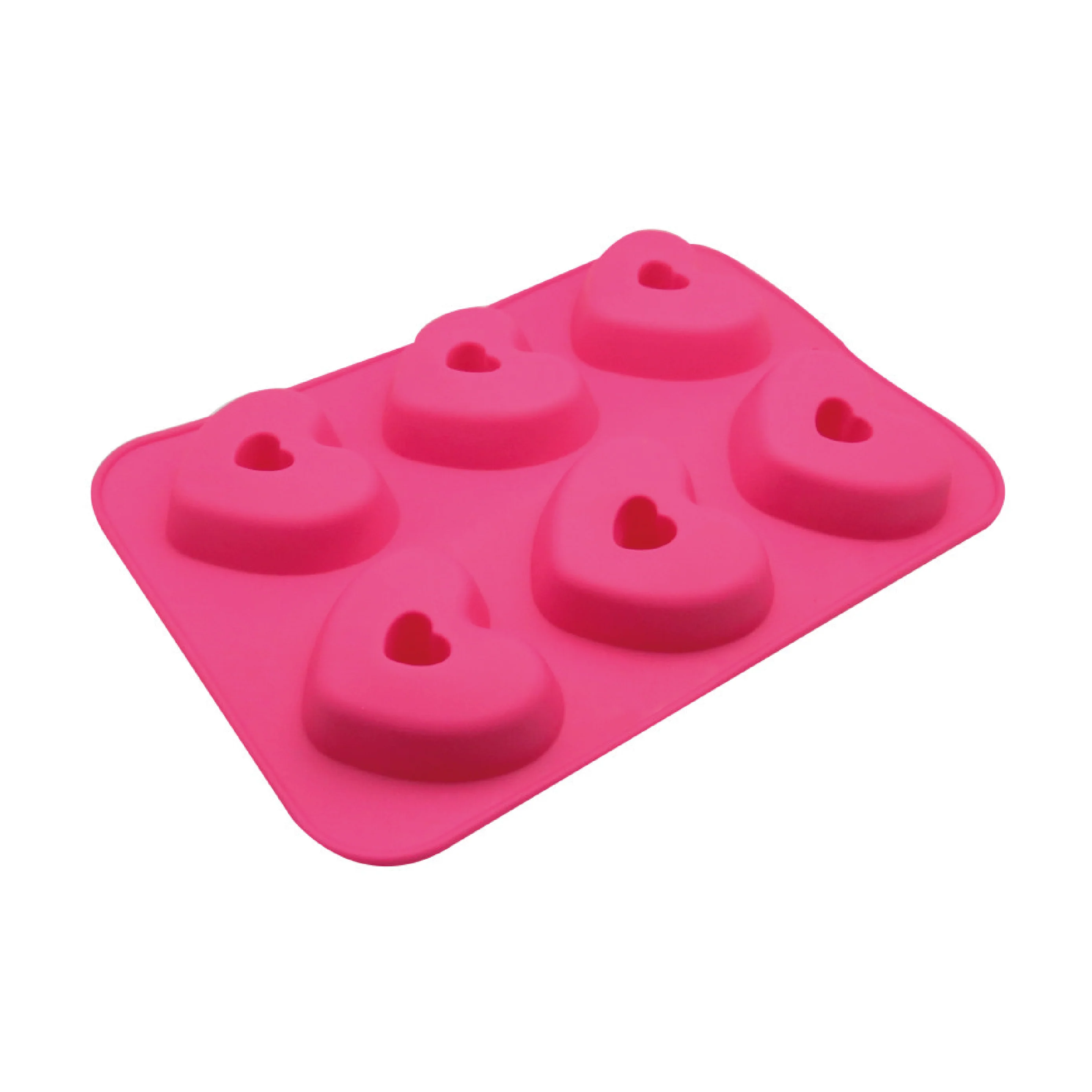 Molde Donuts Corazón 6 Cavidades