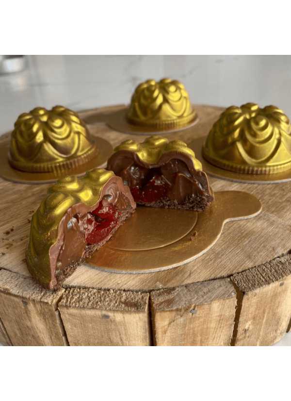 Molde para Chocolate Trufa Fortuna Corona 3 Partes X 4 Cavidades BWB - Image 3